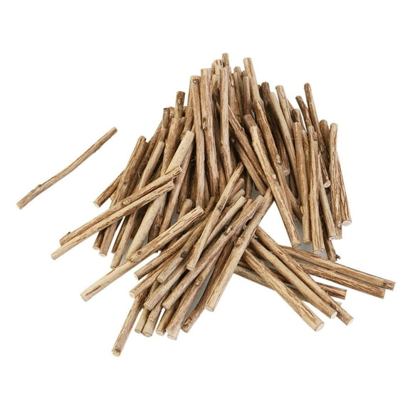 LABRIMP 100Pcs Wood Sticks for Crafting Round Boxwood 10Cm Long