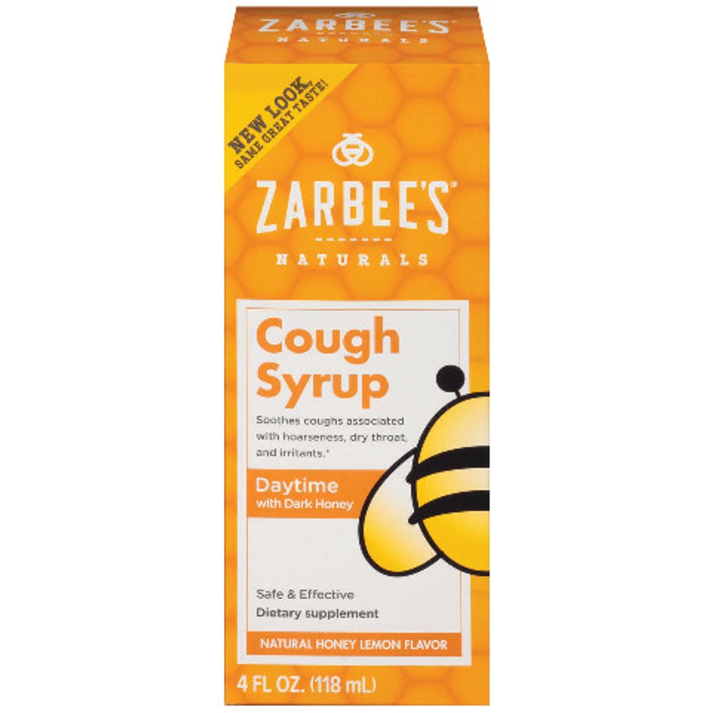 Zarbee's Naturals Adult Daytime Cough Syrup, Honey Lemon