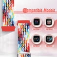 thumbnail image 4 of 2 pack Braided Bands Compatible with Fitbit Versa 4/Versa 3/Fitbit Sense/Sense 2, Adjustable Nylon Replacement Wristband for Women Men, 4 of 7