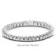 Diamond Traces 3,00 D-SB946-300-1431 14K Or Blanc 4-Brochure Sertie Carats Total Diamants Naturels Bracelet en Treillis de Tennis – image 1 sur 1
