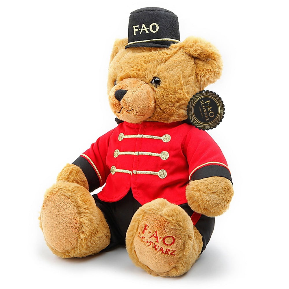 10" Brown Bear FAO Schwarz Adopt A Pet Toy Plush 
