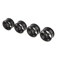 thumbnail image 2 of 4 llantas de 52 mm (2,05 pulgadas) para coches de carreras escala 1:10, color negro, 2 of 9