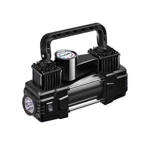 Binwennn compatible with Motorized Pool Float Blow up Pool Blower Travel Beach Tire Inflator Portable Air Compressor 12V Car With Mechanical Pressure Gauge 150 Handheld Tire Inflator For Car Tires