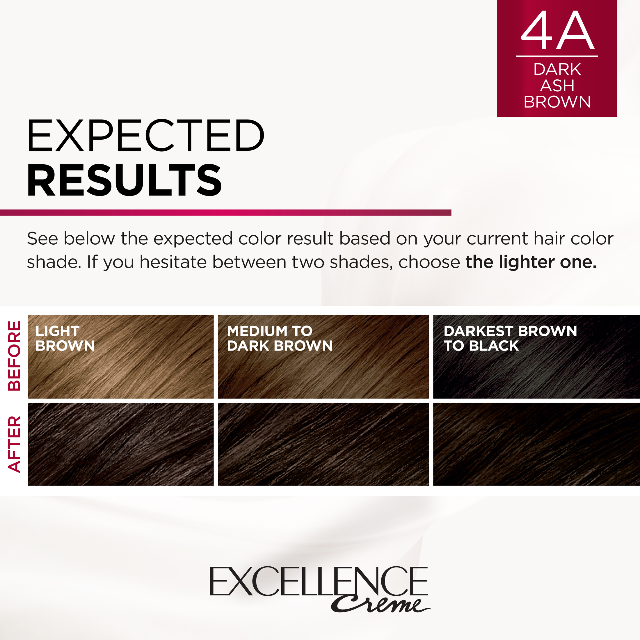L'Oreal Paris Excellence Creme Permanent Hair Color, 4A Dark Ash Brown - image 5 of 8