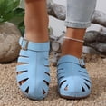 thumbnail image 2 of Yyuenw Women Lightweight Closed Toe Woven Wedge Slides Outdoor Holiday Walking Footwear, 2 of 9