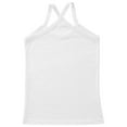 thumbnail image 3 of YONGHS Kids Girls Dance Tank Tops Spaghetti Strap Racerback Gymnastic Yoga Shirts Camisole Undershirts White 2-3, 3 of 5