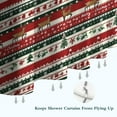 thumbnail image 6 of Red Christmas Deer and Tree Pattern Shower Curtain 72"x72" ,Bathroom Decorative Shower Curtains Set with 12 Hooks,Modern Waterproof Washable Shower Curtain, 6 of 6