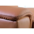 thumbnail image 4 of Titan Furnishings 8-Piece 2-Console 3-Power Reclining Leather Sectional in Brown, 4 of 12