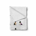 thumbnail image 2 of Gymnastics Soft Flannel Fleece Throw Blanket, Women Practicing Yoga with Different Poses Funny Cartoon Aerobic Activity, Cozy Plush for Indoor and Outdoor Use, 50" x 60", Multicolor, by Ambesonne, 2 of 6