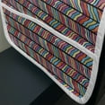 thumbnail image 3 of Abstract Microwave Oven Cover, Watercolor Style Colorful Rainbow Leaf Like Modern Design with Black Lines Arwork, Water Resistant Organizer with Pockets Kitchen, 36" x 12", Multicolor, by Ambesonne, 3 of 4