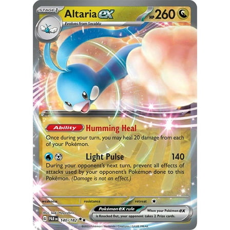 Pokemon Paradox Rift Double Rare Altaria ex #140
