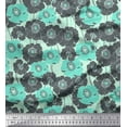 thumbnail image 1 of Soimoi Cotton Cambric Fabric Artistic Flower Print Fabric by the Yard 56 Inch Wide, 1 of 1