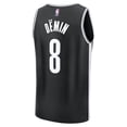 thumbnail image 3 of Youth Fanatics Egor Demin Black Brooklyn Nets 2025 NBA Draft First Round Pick Fast Break Replica Jersey - Icon Edition, 3 of 3
