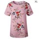 thumbnail image 3 of Qarigey DYMADE - Camiseta de manga corta estampada para mujer, blusa casual de verano Prendas para la parte del cuerpo Rosado SG, 3 of 5