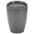 thumbnail image 2 of Taburete de almacenamiento gris VidaXL con tapicería de piel sintética y marco de plástico macizo, estilo retro, asiento cómodo con compartimento de almacenamiento interno, 2 of 8