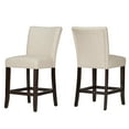 thumbnail image 2 of Chelsea Lane Counter Height Linen Dining Chairs, Set of 2, Beige, 2 of 6