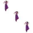 thumbnail image 1 of Sonducket Pantalones de danza del vientre indio para mujer, conjunto de traje con parte trasera de baile, traje de manga profesional, Type1 NO1, 1 of 6