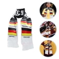 thumbnail image 2 of 4 bufandas tradicionales de punto de fútbol para aficionados de la selección nacional, ideal para eventos deportivos y porristas, con diseño de la bandera de Alemania, 2 of 7