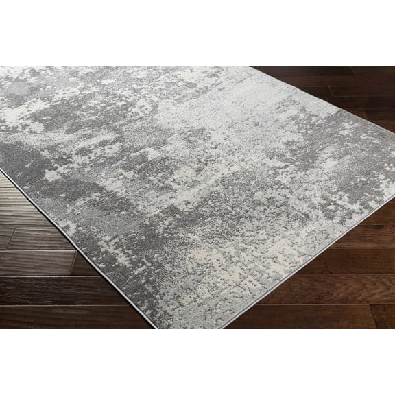 Hauteloom Appin Living Room, Bedroom Area Rug - Contemporary - Charcoal, Gray, Off White - 7'10" x 10'3"