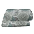 thumbnail image 4 of Grey Foot Rest, Tile Art Mandala with Oriental Touch of the Eastern Style Motif Illustration, Non-Slip Backing Adjustable Ergonomic Memory Foam Leg Support for Office, Blue, by Ambesonne, 4 of 5