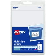 Avery All-Purpose Removable Labels, 2" x 4", 100 Labels (5444)