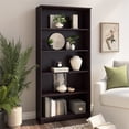 thumbnail image 3 of Bush Furniture Cabot Tall 5 Shelf Bookcase in Espresso Oak, 3 of 9