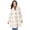 Ivory Dashed Plaid, variant on Women's Plus Size Wool Swing Coat