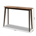 thumbnail image 5 of Allora Mid-Century Modern Walnut Wood Console Table, 5 of 7