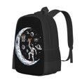 thumbnail image 2 of XMXT Travel Laptop Backpack for School Work, Astronauts Playing Basketball Large Capacity Bookbag Travel Bag Backpacks for Women Men, 2 of 9