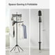 thumbnail image 3 of Tendedero de ropa SONGMICS de 2 niveles, plegable, 72 pulgadas, negro, 3 of 8