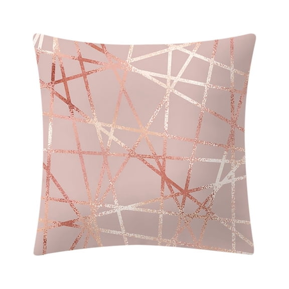 Weloille Bedroom Sofa Decoration Pillowcases Elegant Rose Gold Cushion Case Throw Pillow Covers