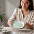 thumbnail image 6 of Oval Shaped Serving Dinner Plate with Inner Groove for Daily Home Meals and Snack Serving, 6 of 6