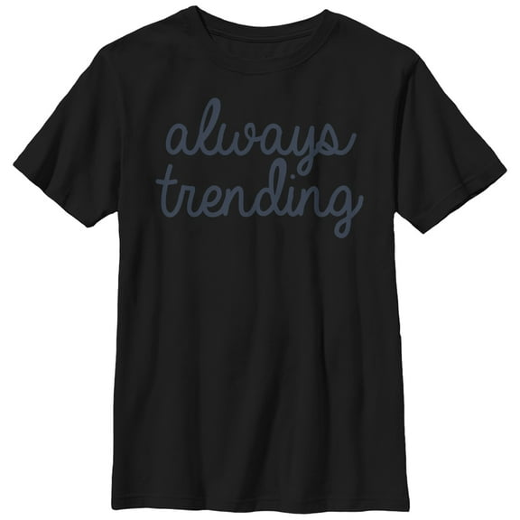 Boy's Lost Gods Always Trending Graphic Tee Black X Large