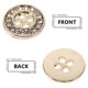 thumbnail image 3 of unbranded 20Ud Botones De Metal Dorados Con Cuatro Agujeros Para Camisas Accesorios Elegantes, 3 of 6