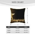 thumbnail image 4 of Haiem Gold Glittering Stars Print Velvet Soft Solid Decorative Square Throw Pillow Covers Set with Elegant Piping Christmas Cushion Case for Sofa Bedroom Car-16"x16", 4 of 8