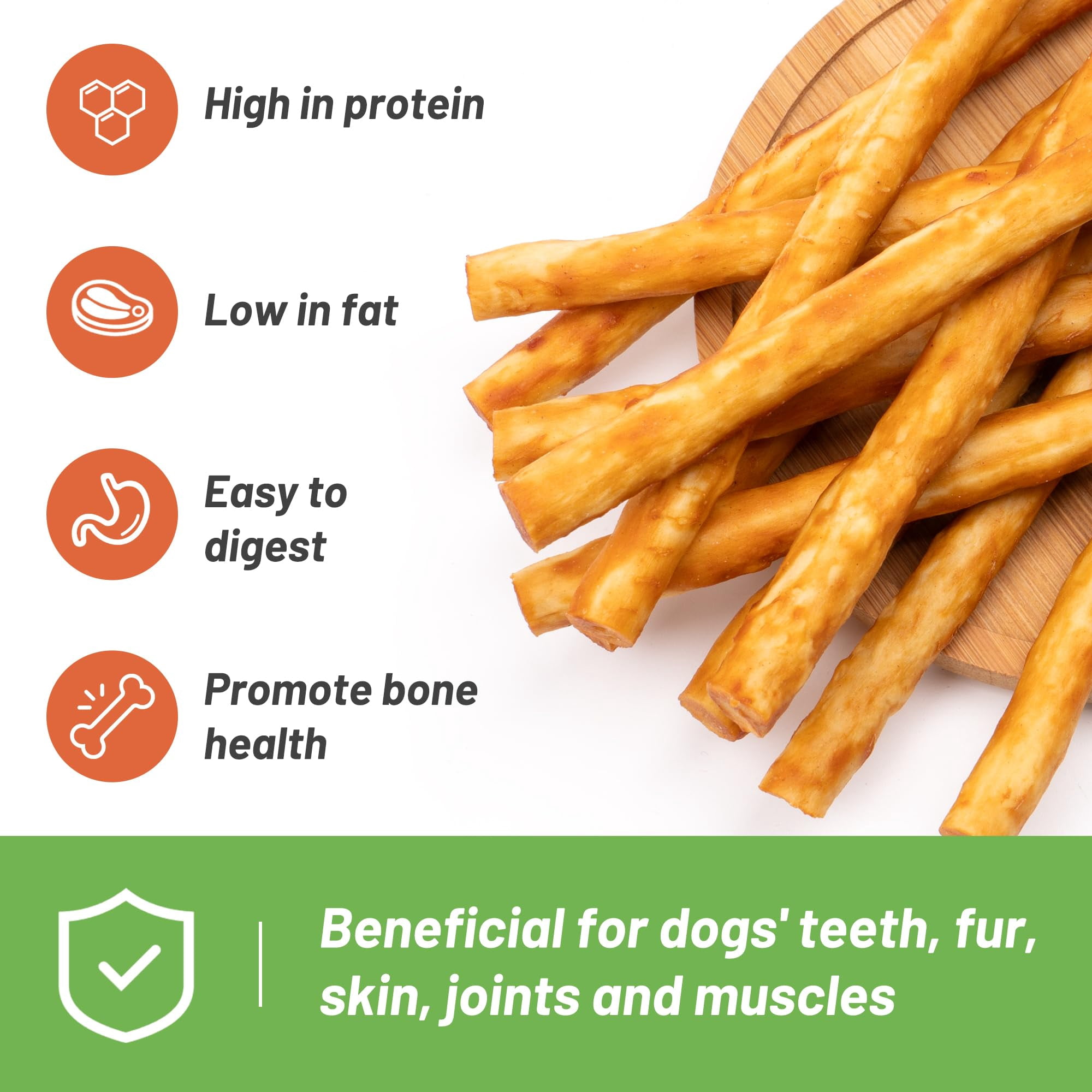 MON2SUN Chicken Collagen Sticks Small Dog Treats, 21.16 oz (75 Count)