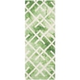 thumbnail image 2 of Safavieh Dip Dye Seanna Distressed Runner Rug, Green/Ivory, 2'3" x 6', 2 of 10