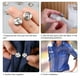 thumbnail image 5 of Guardurnaity 24 Pieces Snap Button Portable Round Buttons Clothes Solid Making Press Fastener DIY Replacement Accessories Color Crafts Accesorios de disfraces Guardurnaity BFH000338-00, 5 of 6