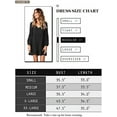 thumbnail image 5 of Women Summer Tunic Dress V Neck Casual Loose Flowy Swing Shift Dresses, 5 of 5