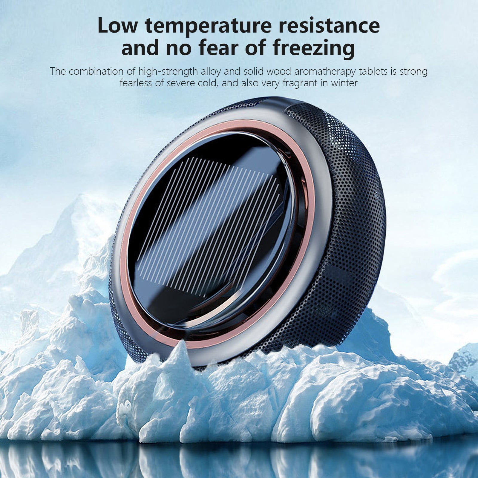 Solar Car Air Freshener - Rotating Aromatherapy Diffuser Vent Clip - Universal Portable Fragrance Dispenser for Fresh Car Interior