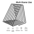 thumbnail image 3 of Serre-livres pliable et innovant en métal, support de rangement flexible pour l'école et le bureau, noir, 3 of 4