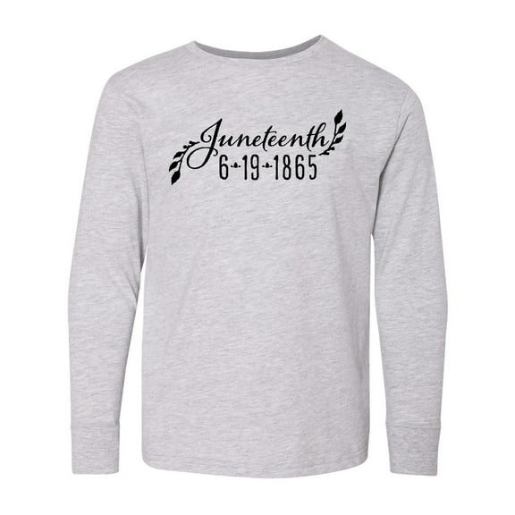 Inktastic Juneteenth 6-19-1865 Long Sleeve Youth T-Shirt