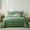 Forest Green, variant on Simple&Opulence 100% Cotton Waffle Weaving Comforter Set-3 Pieces Bedding Set(1 Comforter and 2 Pillowcases), Lightweight Soft Breathable Comforter Bed Sets for All Season(White, Queen)