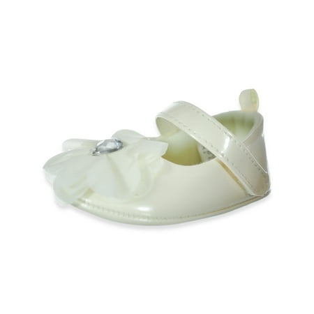 

Stepping Stones Baby Girls Rose Strap Patent Leather Booties - cream 6 - 9 months (Newborn)