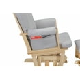 thumbnail image 5 of Suite Bebe Contempo Nursery Glider with Ottoman, Natural Wood and Dove Gray Fabric, 5 of 8