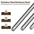 thumbnail image 2 of Capri 20" x 20" Stainless Steel Cooking Grid Grate Square BBQ Grill Net for Pit Fire Table, Silver, 2 of 8