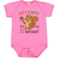 thumbnail image 3 of Inktastic 1st Birthday Squirrel Let's Go Nuts Party Theme Boys or Girls Baby Bodysuit, 3 of 5