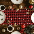 thumbnail image 5 of Red Plaid Snowman Christmas Dresser Scarf Farmhouse, Dining Table Decorations for Wedding/Parties, Gifts Xmas Tree Snowflake Winter Table Runner 70 Inches Long for Kitchen Dining, 13 x 70 In, 5 of 9