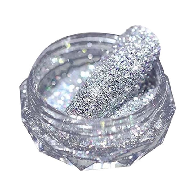Xihbxyly Polvo para Decoración de Uñas, Purpurina Holográfica para Diseños Impactantes, Purpurina Fina para Efectos de Espejo, Pigmento Brillante de Oro Rosa para Un Estilo Creativo, Bricolaje, Decor