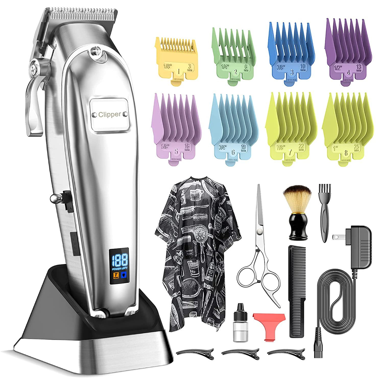 Romanda 2 in 1 Hair Clippers, High Efficiency Beard Trimmer for Men